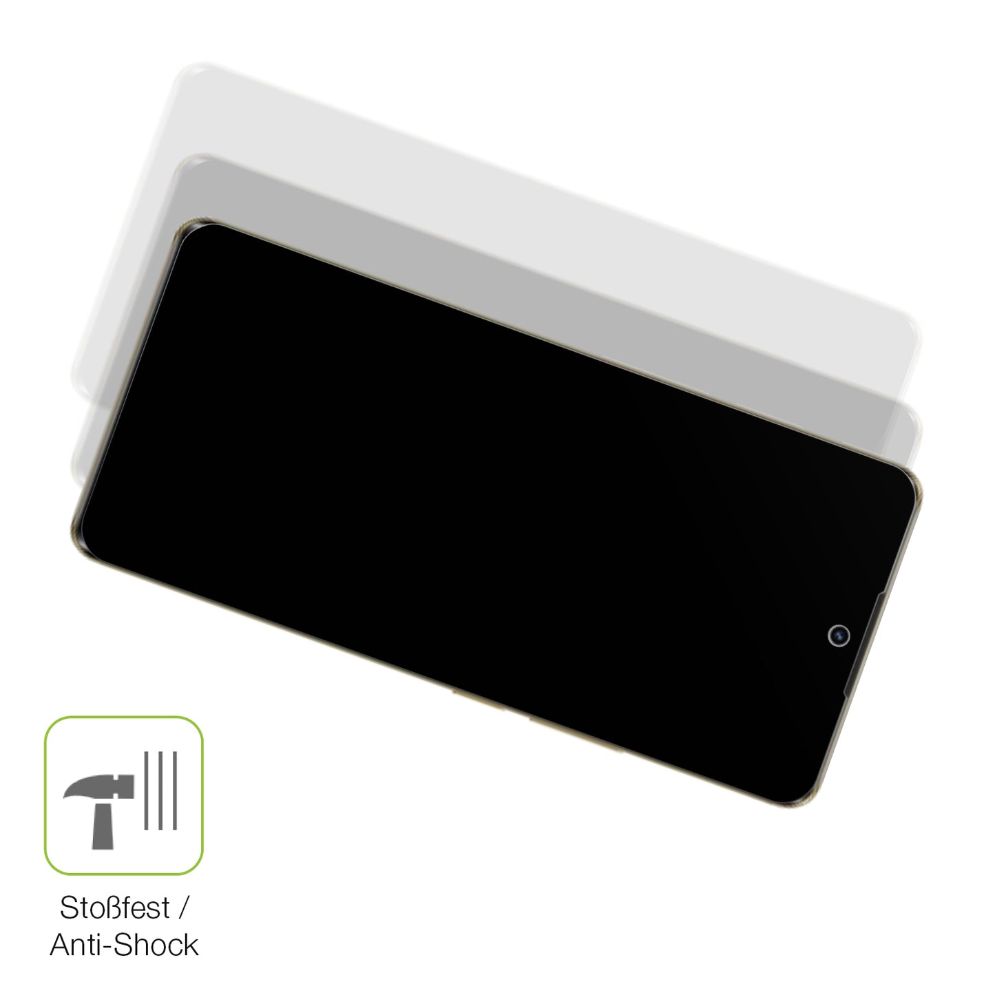 Schutz gegen Kratzer auf dem Realme 12 Pro Plus Glas durch Schlüssel, Stöße gegen die Tischkante oder Stürze