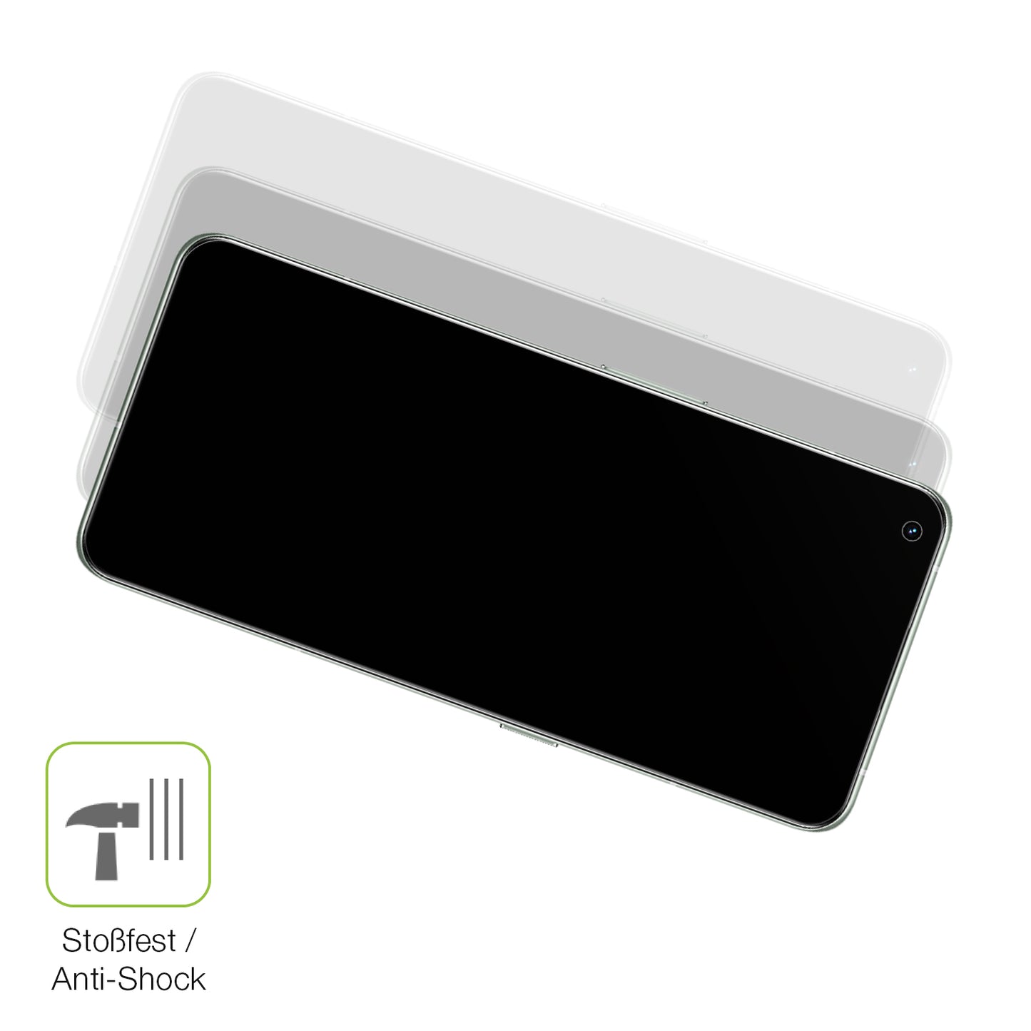 Schutz gegen Kratzer auf dem Realme GT 2 Pro Glas durch Schlüssel, Stöße gegen die Tischkante oder Stürze