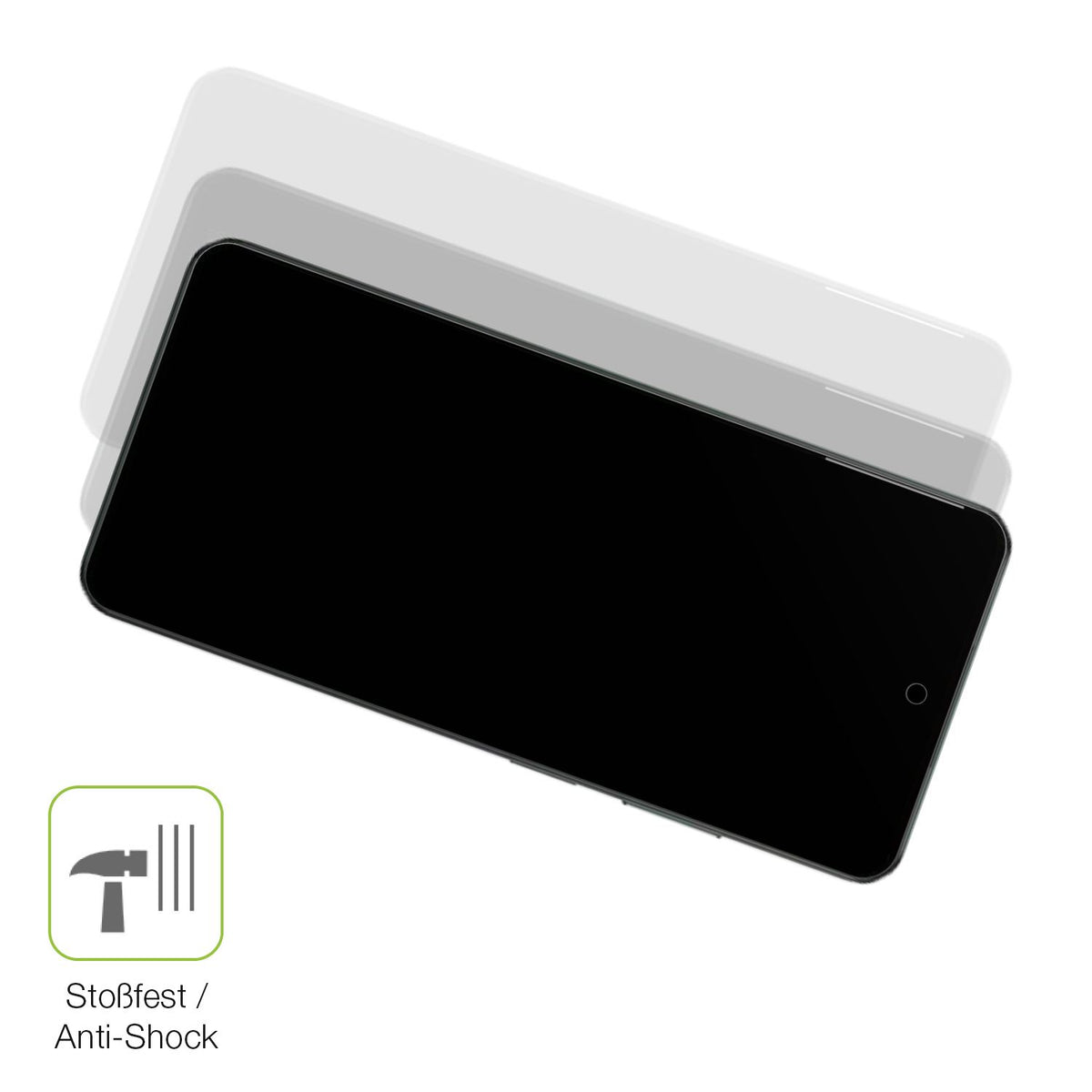 Schutz gegen Kratzer auf dem Realme P3 Lite Glas durch Schlüssel, Stöße gegen die Tischkante oder Stürze