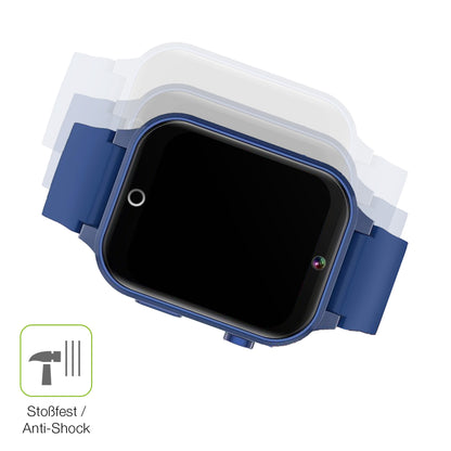 Schutz gegen Kratzer auf dem Ruopoem Kids Smartwatch 1.54 Zoll Glas durch Schlüssel, Stöße gegen die Tischkante oder Stürze