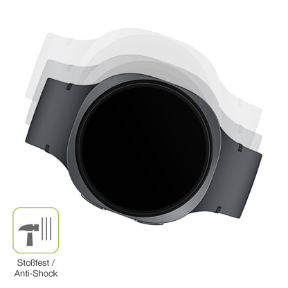Schutz gegen Kratzer auf dem Samsung Galaxy Watch8 40mm Glas durch Schlüssel, Stöße gegen die Tischkante oder Stürze