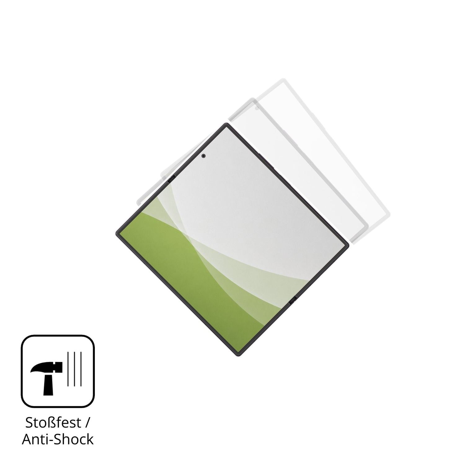 Schutz gegen Kratzer auf dem Samsung Galaxy Z Fold8 Ultra Innenseite Glas durch Schlüssel, Stöße gegen die Tischkante oder Stürze