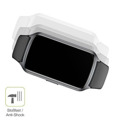 Schutz gegen Kratzer auf dem Sanorum Smartwatch 1.47 Zoll Glas durch Schlüssel, Stöße gegen die Tischkante oder Stürze