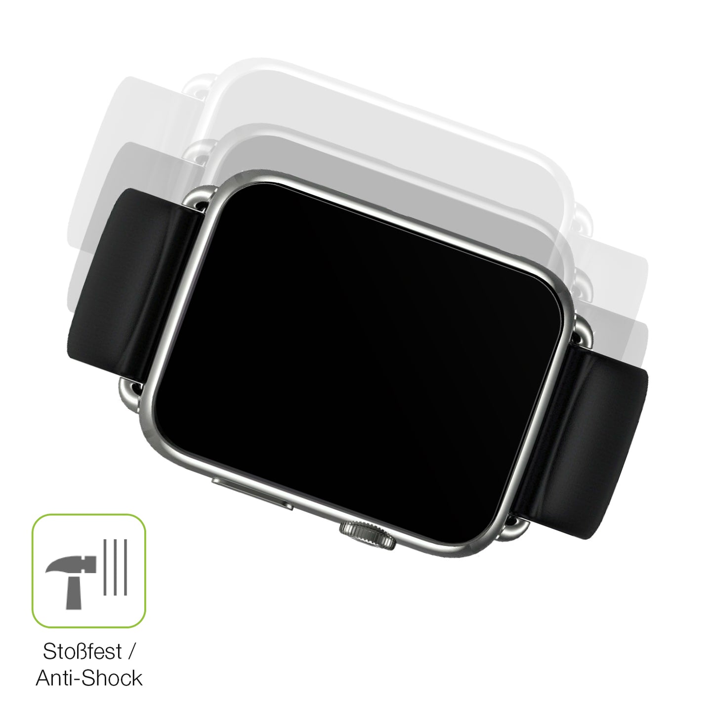 Schutz gegen Kratzer auf dem Smartwatch DM20 1.88 Zoll Glas durch Schlüssel, Stöße gegen die Tischkante oder Stürze