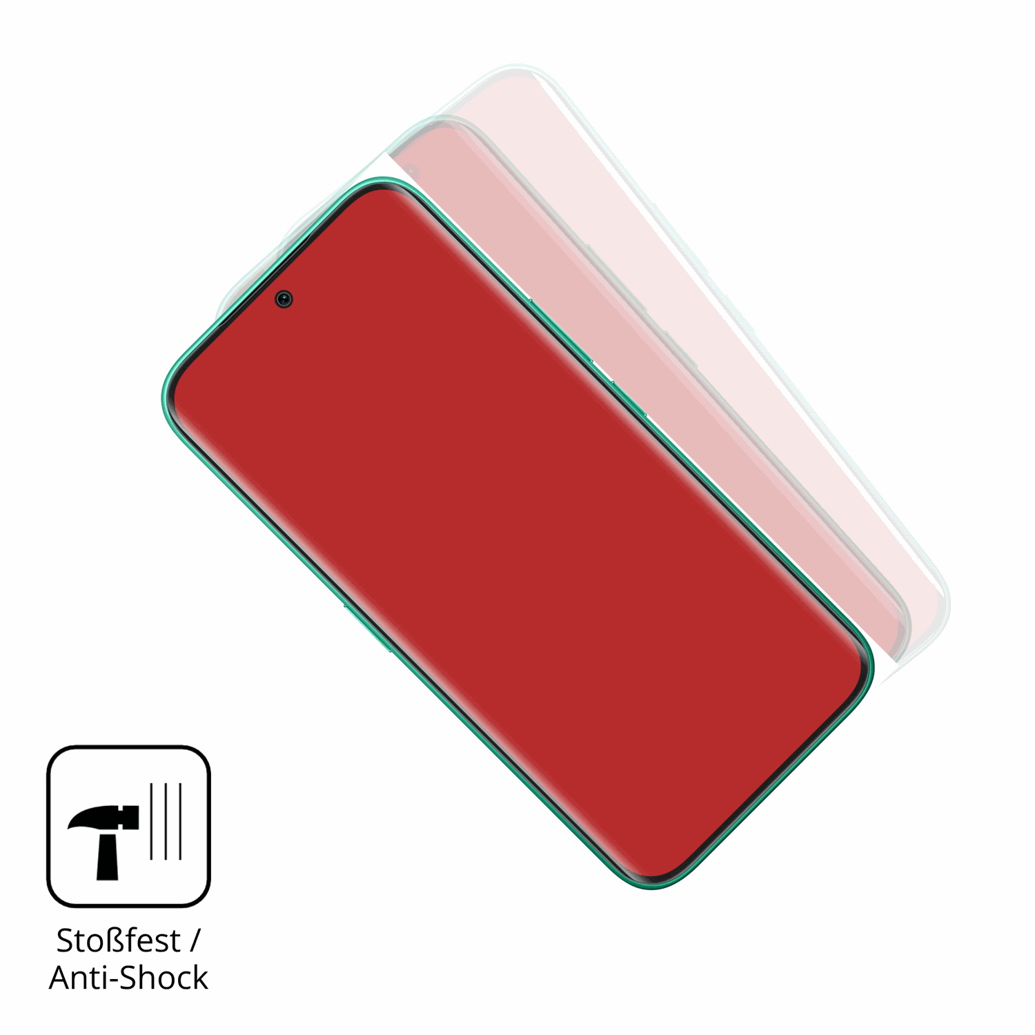 Schutz gegen Kratzer auf dem Tecno Camon 50 Pro Glas durch Schlüssel, Stöße gegen die Tischkante oder Stürze