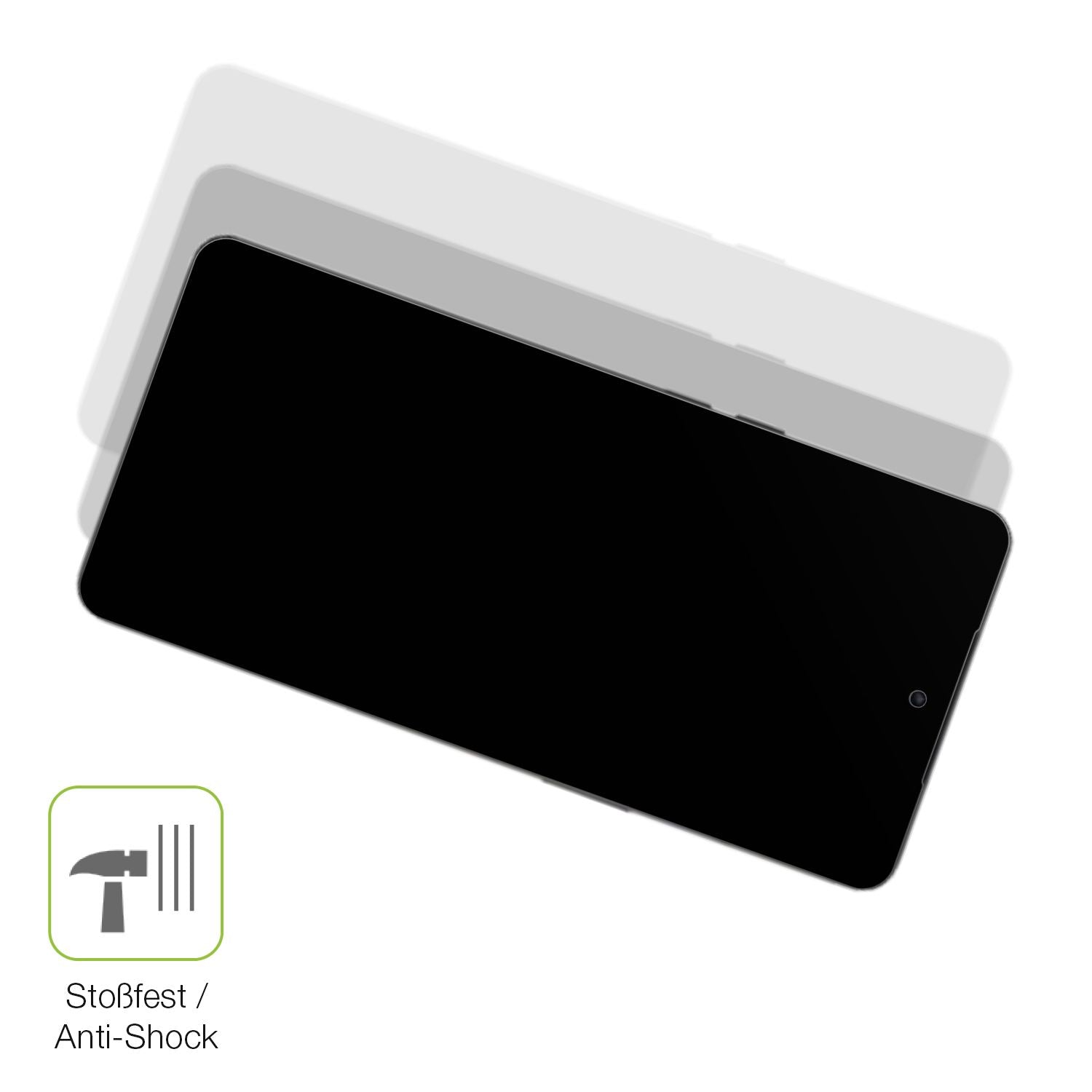 Schutz gegen Kratzer auf dem Tecno Spark 40 Pro Glas durch Schlüssel, Stöße gegen die Tischkante oder Stürze