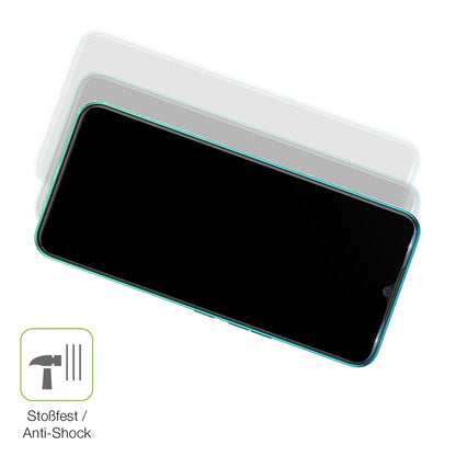 Schutz gegen Kratzer auf dem Tecno Spark 7T Glas durch Schlüssel, Stöße gegen die Tischkante oder Stürze