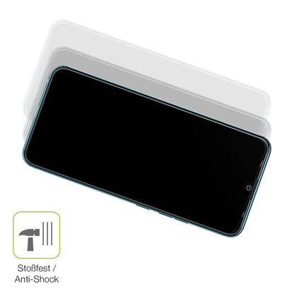 Schutz gegen Kratzer auf dem Tecno Spark 9 Glas durch Schlüssel, Stöße gegen die Tischkante oder Stürze