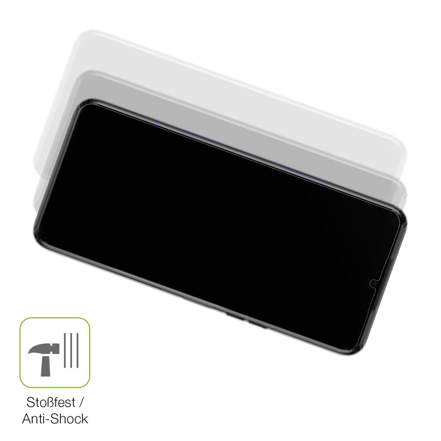 Schutz gegen Kratzer auf dem Tecno Spark 9T Glas durch Schlüssel, Stöße gegen die Tischkante oder Stürze