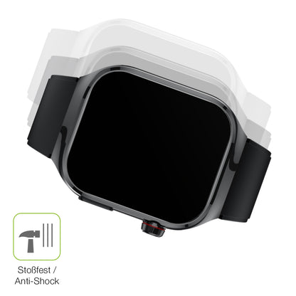 Schutz gegen Kratzer auf dem TK 16 Smartwatch 2.04 Zoll Glas durch Schlüssel, Stöße gegen die Tischkante oder Stürze
