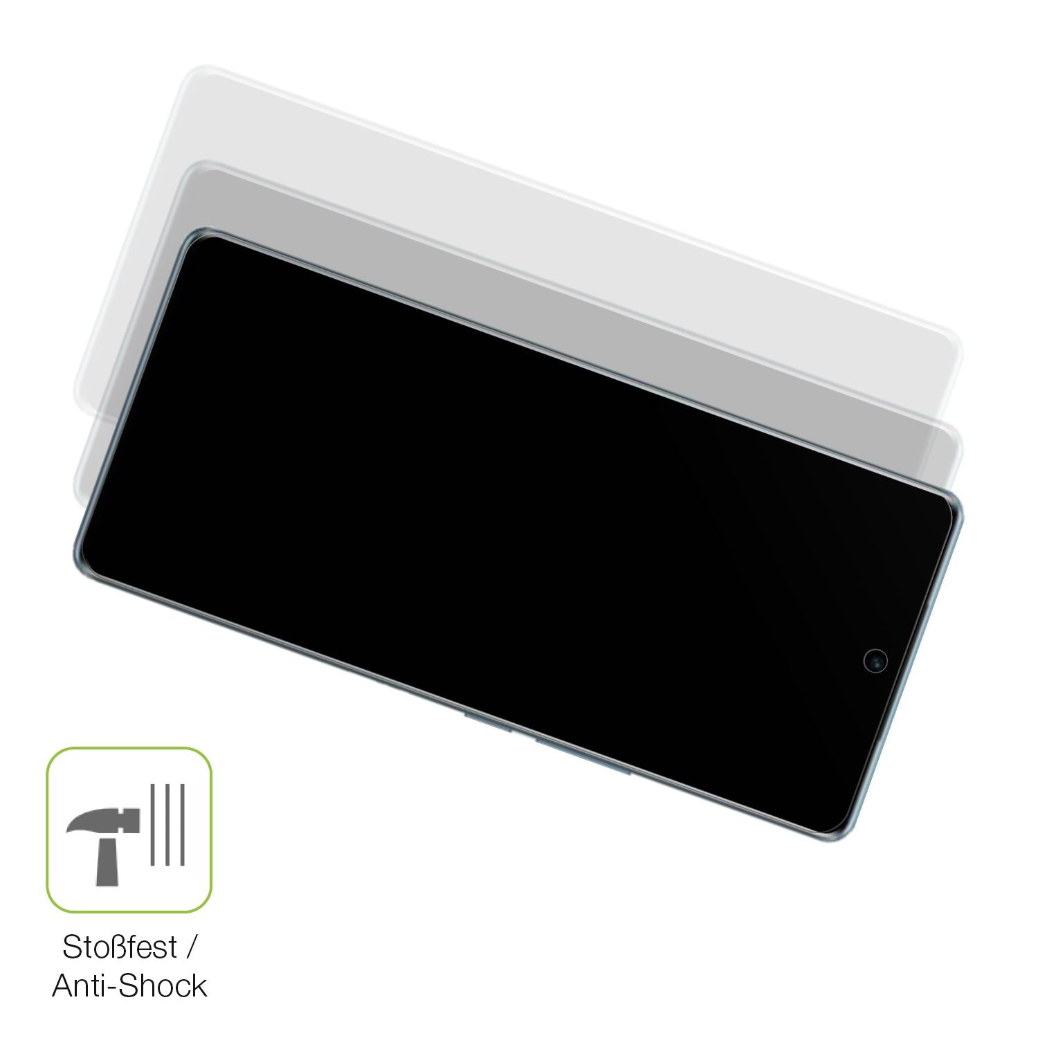 Schutz gegen Kratzer auf dem Vivo V29 Pro Glas durch Schlüssel, Stöße gegen die Tischkante oder Stürze