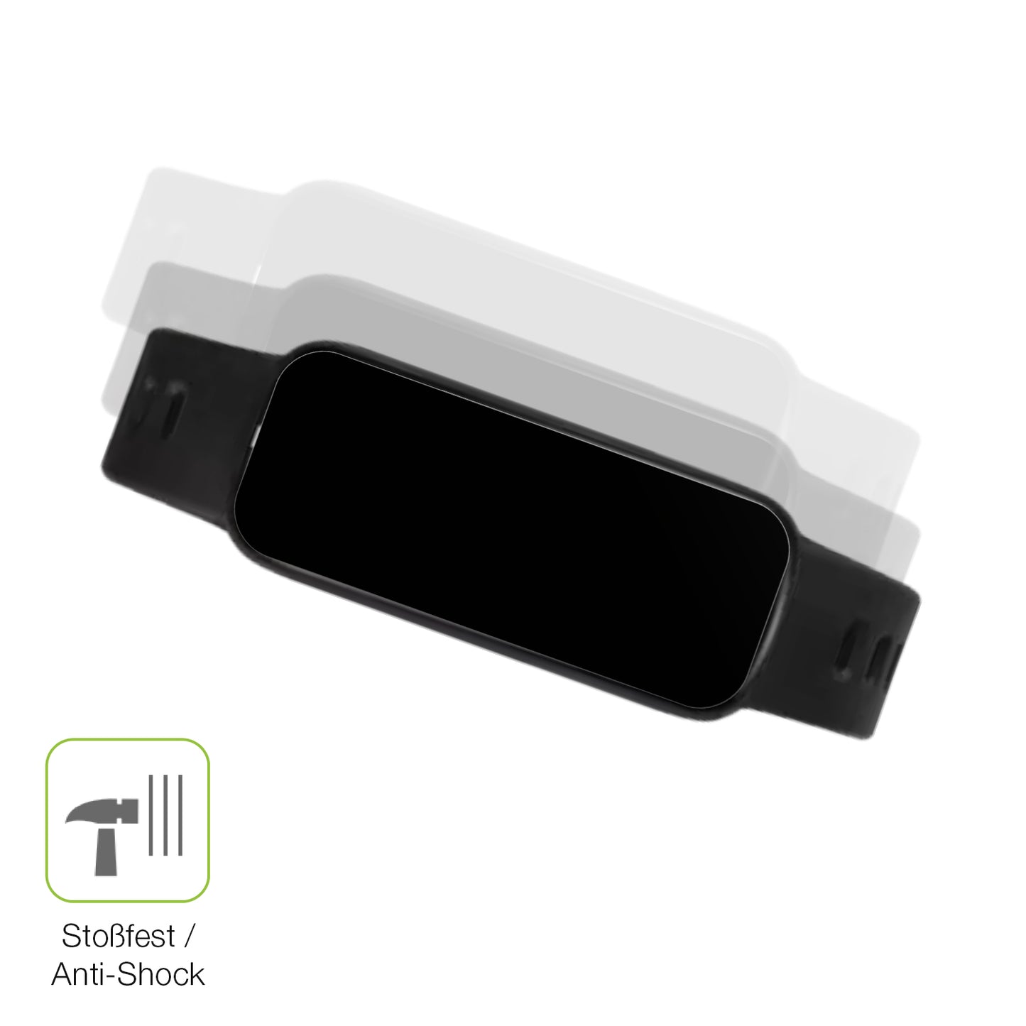 Schutz gegen Kratzer auf dem VivoWatch 6 Aero (HC-C06) Glas durch Schlüssel, Stöße gegen die Tischkante oder Stürze