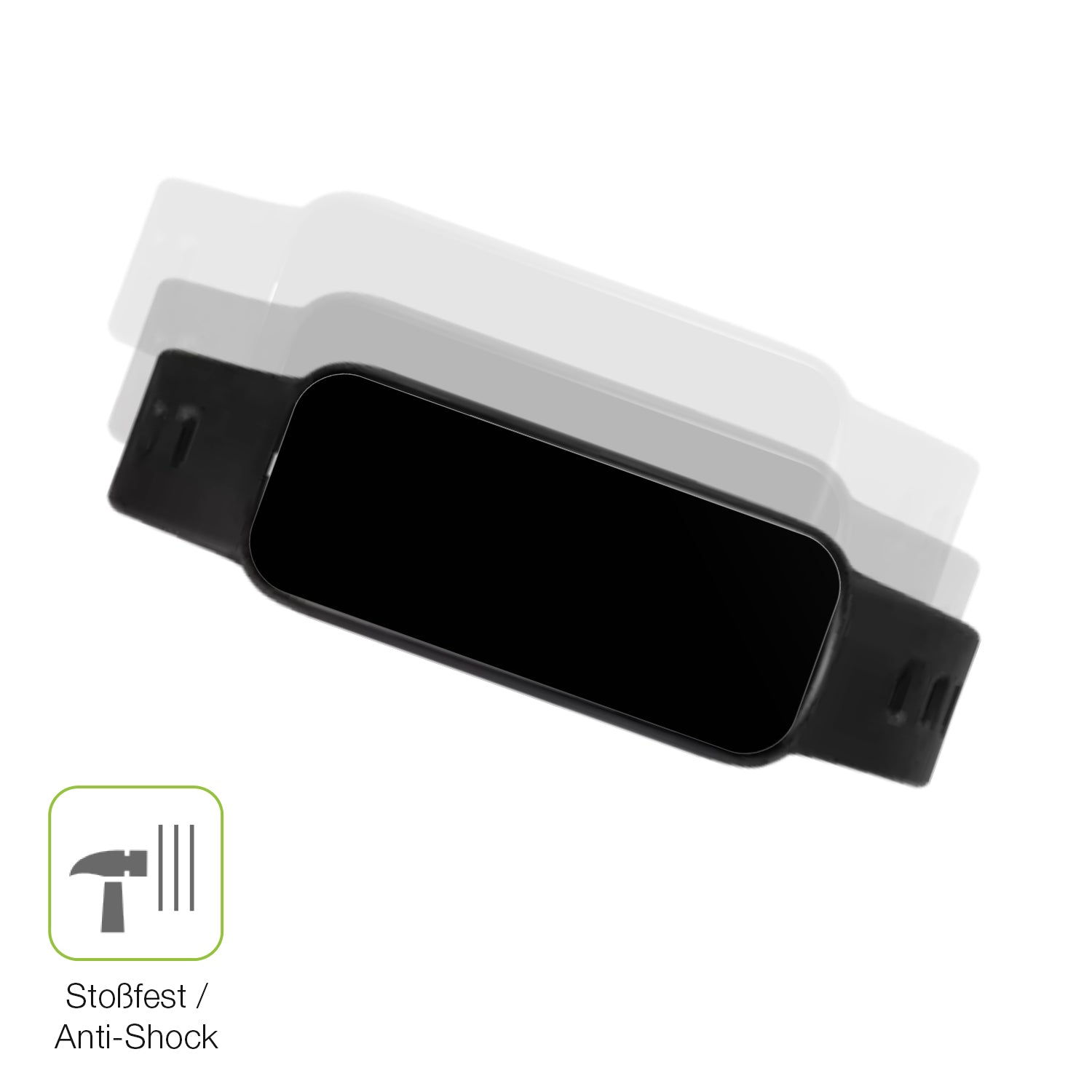 Schutz gegen Kratzer auf dem VivoWatch 6 Aero (HC-C06) Glas durch Schlüssel, Stöße gegen die Tischkante oder Stürze