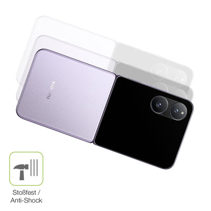 Schutz gegen Kratzer auf dem Xiaomi Mix Flip 2 Außenseite Glas durch Schlüssel, Stöße gegen die Tischkante oder Stürze
