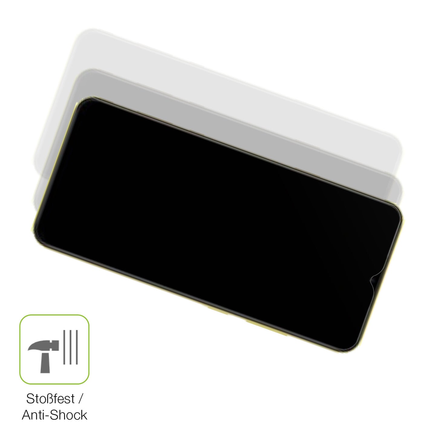 Schutz gegen Kratzer auf dem Xiaomi POCO M4 5G Glas durch Schlüssel, Stöße gegen die Tischkante oder Stürze