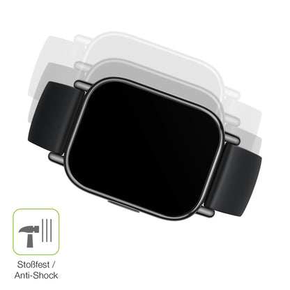 Schutz gegen Kratzer auf dem Xiaomi Redmi Watch 5 Glas durch Schlüssel, Stöße gegen die Tischkante oder Stürze