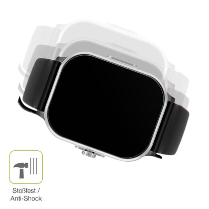 Schutz gegen Kratzer auf dem YYKY Smartwatch 1.72 Zoll Glas durch Schlüssel, Stöße gegen die Tischkante oder Stürze