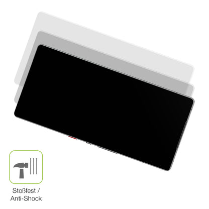 Schutz gegen Kratzer auf dem ZTE Nubia Red Magic 10S Pro Plus Glas durch Schlüssel, Stöße gegen die Tischkante oder Stürze