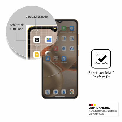 Schutz gegen Kratzer auf dem Oukitel C17 Glas durch Schl�ssel, St��e gegen die Tischkante oder St�rze