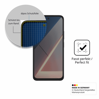 Schutz gegen Kratzer auf dem Xiaomi Poco M8s Glas durch Schlüssel, Stöße gegen die Tischkante oder Stürze