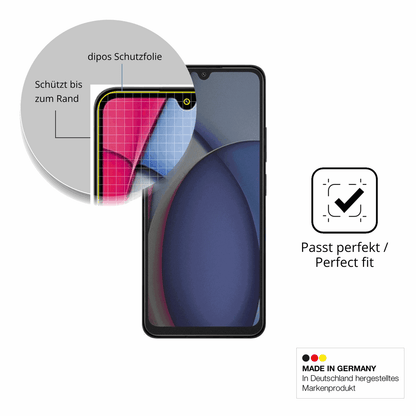 Schutz gegen Kratzer auf dem Xiaomi Redmi A3 Pro Glas durch Schlüssel, Stöße gegen die Tischkante oder Stürze