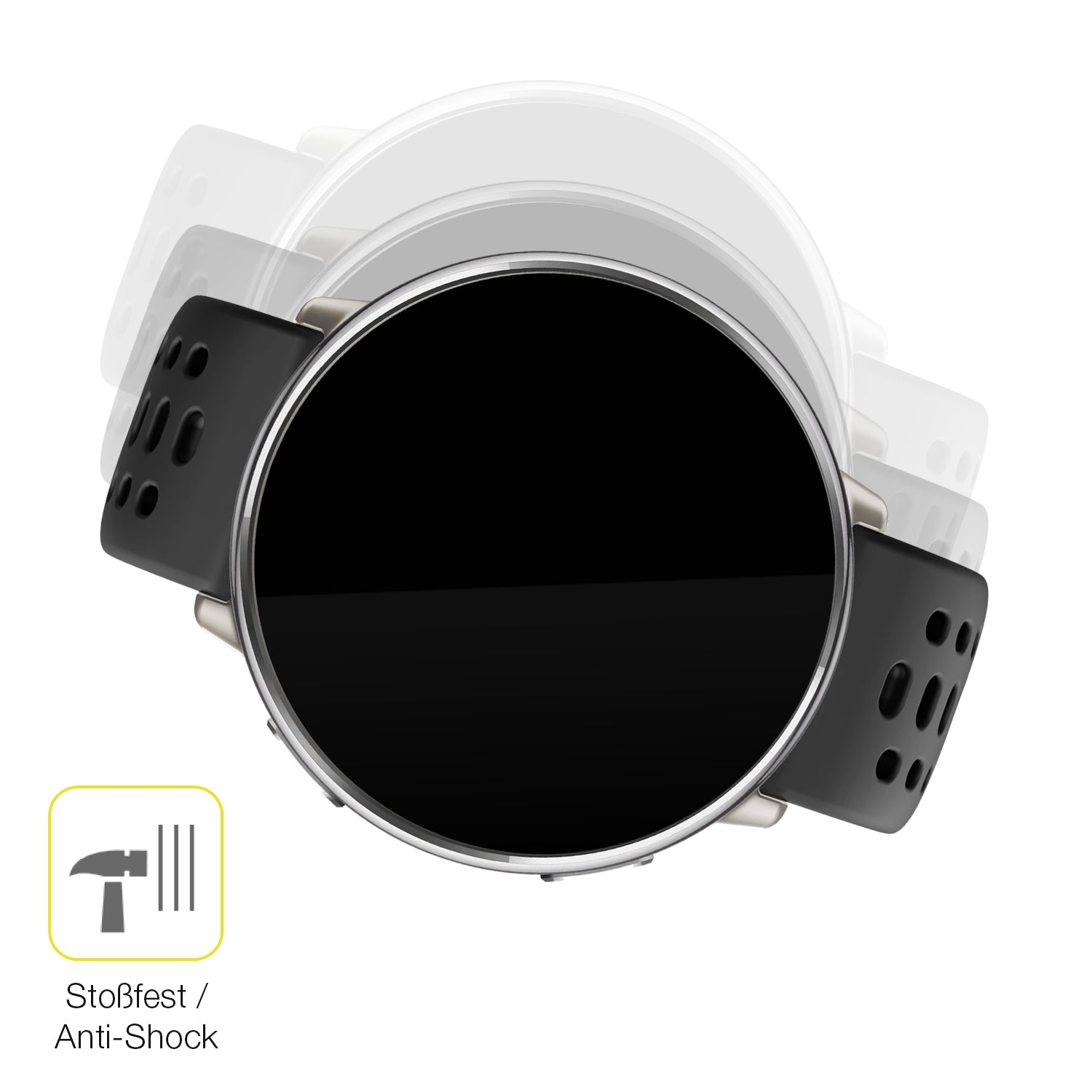 Schutz gegen Kratzer auf dem Amazfit Active 2 Glas durch Schlüssel oder Ähnliches