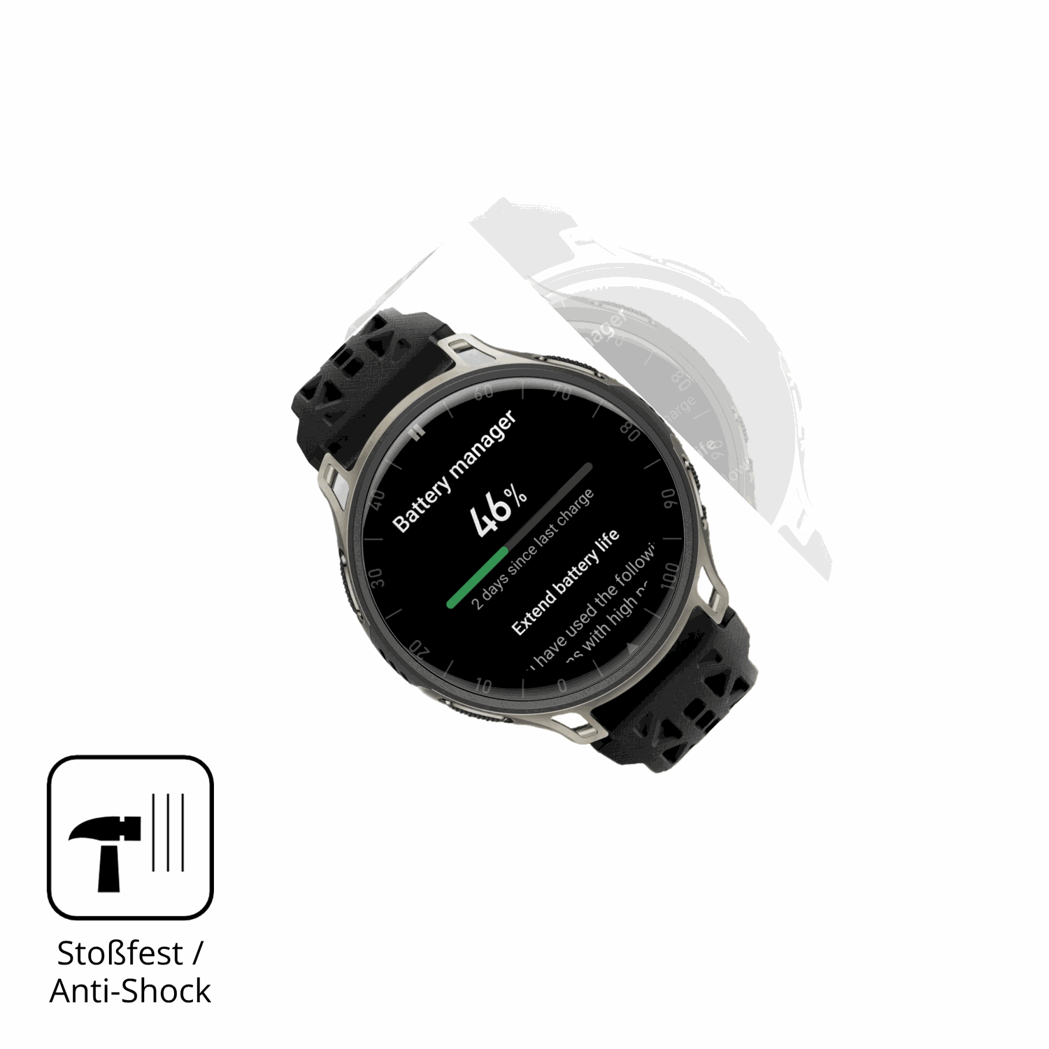 Schutz gegen Kratzer auf dem Amazfit Cheetah 2 Pro Glas durch Schlüssel oder Ähnliches