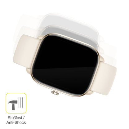 Schutz gegen Kratzer auf dem Amazfit GTS 4 mini Glas durch Schlüssel oder Ähnliches