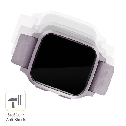 Schutz gegen Kratzer auf dem Garmin Venu Sq 2 Glas durch Schlüssel oder Ähnliches