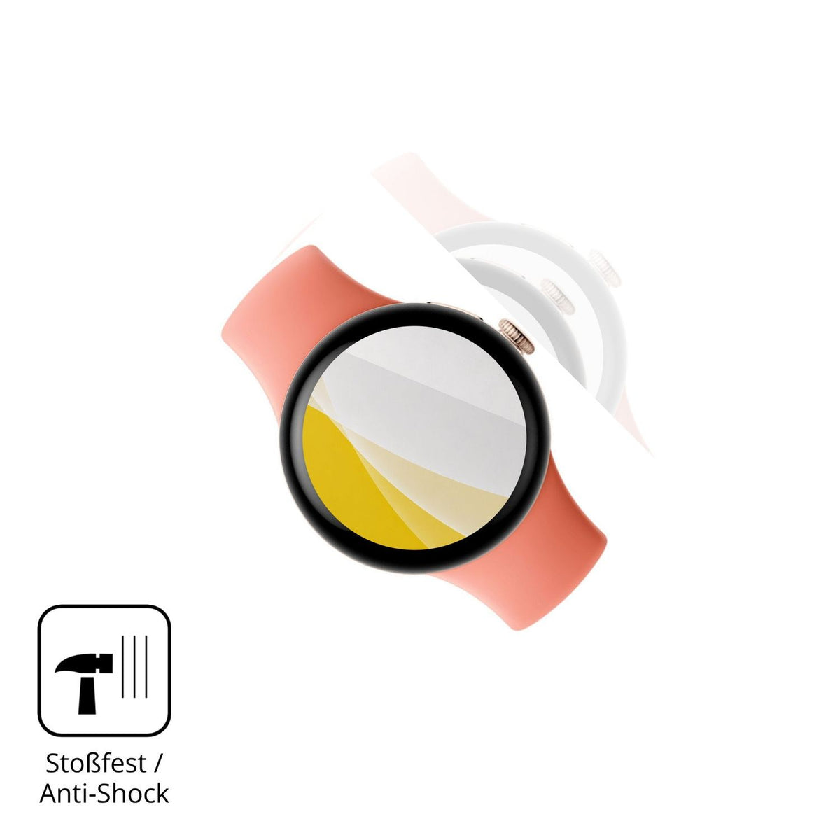 Schutz gegen Kratzer auf dem Google Pixel Watch 5 41mm Glas durch Schlüssel oder Ähnliches