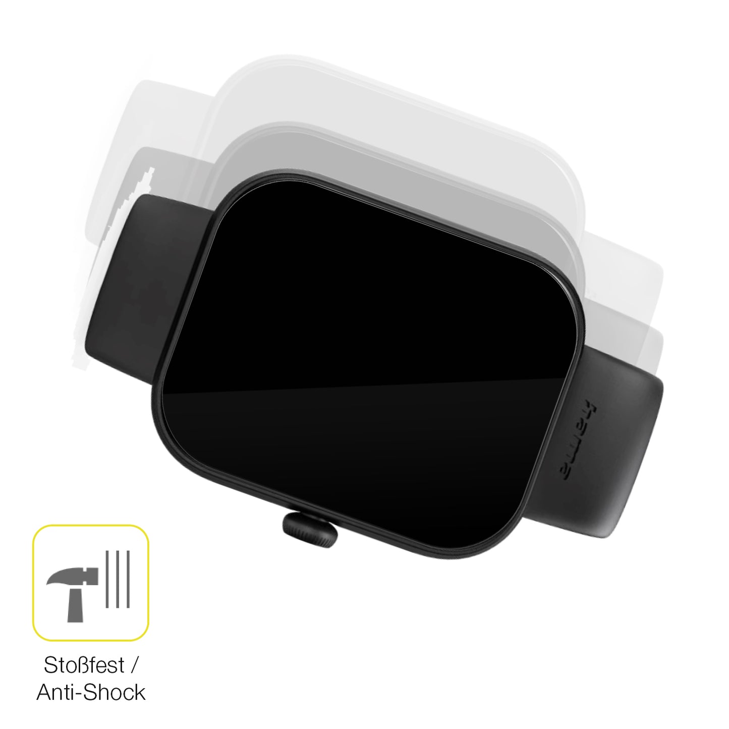 Schutz gegen Kratzer auf dem Hama Fit Watch 5000 Glas durch Schlüssel oder Ähnliches