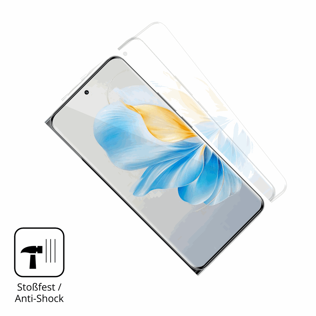 Schutz gegen Kratzer auf dem Honor 100 Glas durch Schlüssel oder Ähnliches