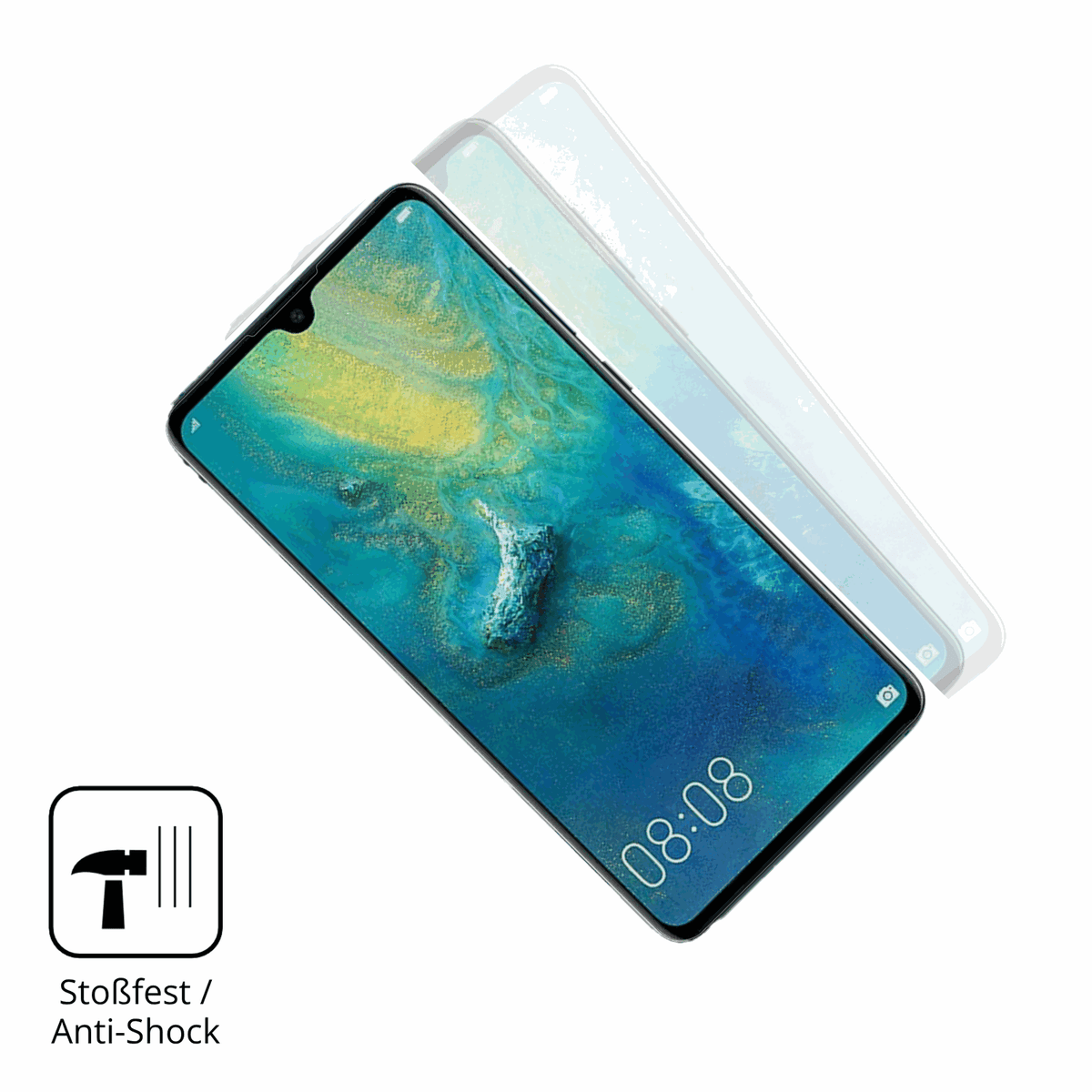 Schutz gegen Kratzer auf dem Huawei Mate 20X Glas durch Schlüssel oder Ähnliches