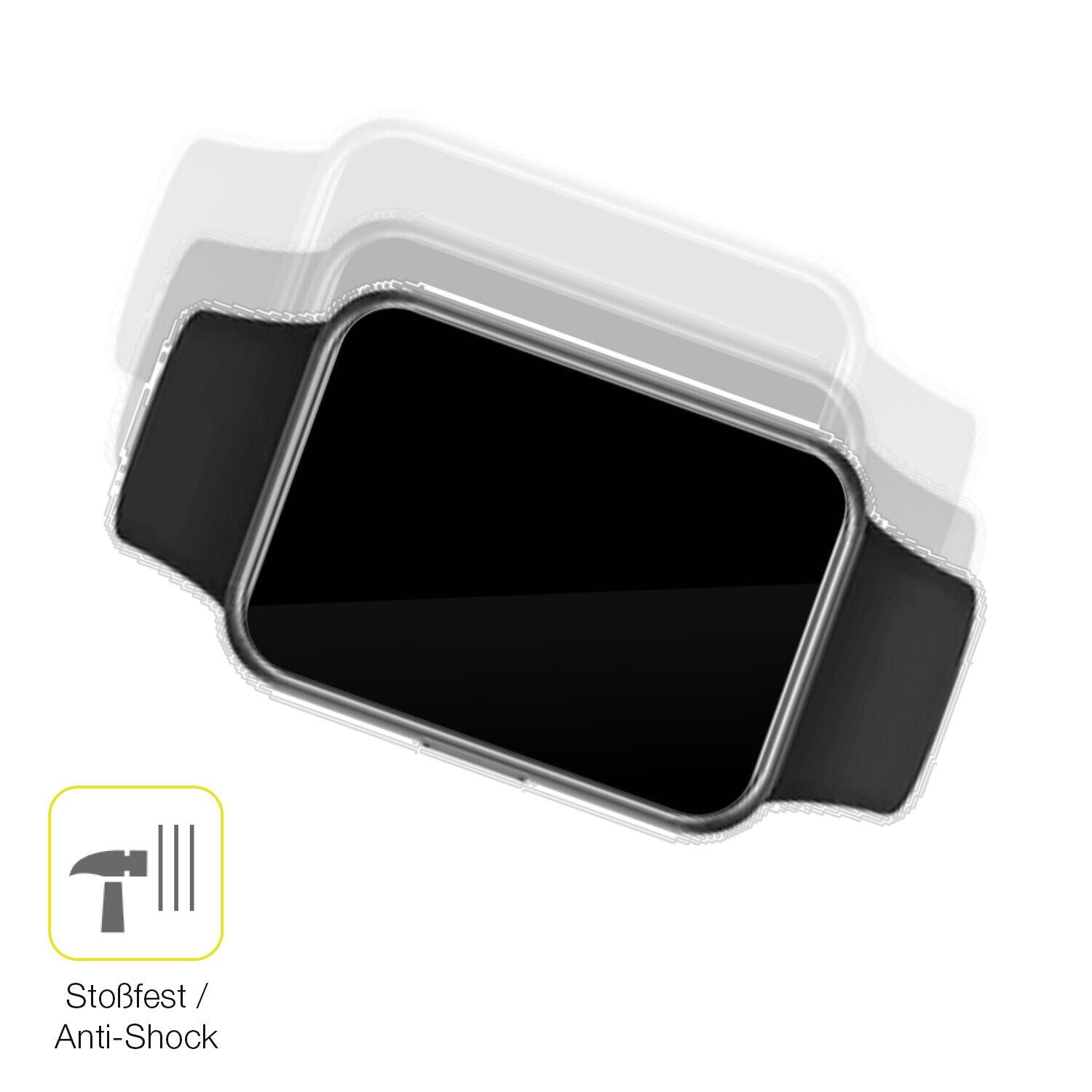 Schutz gegen Kratzer auf dem Huawei Watch Fit 2 Glas durch Schlüssel oder Ähnliches