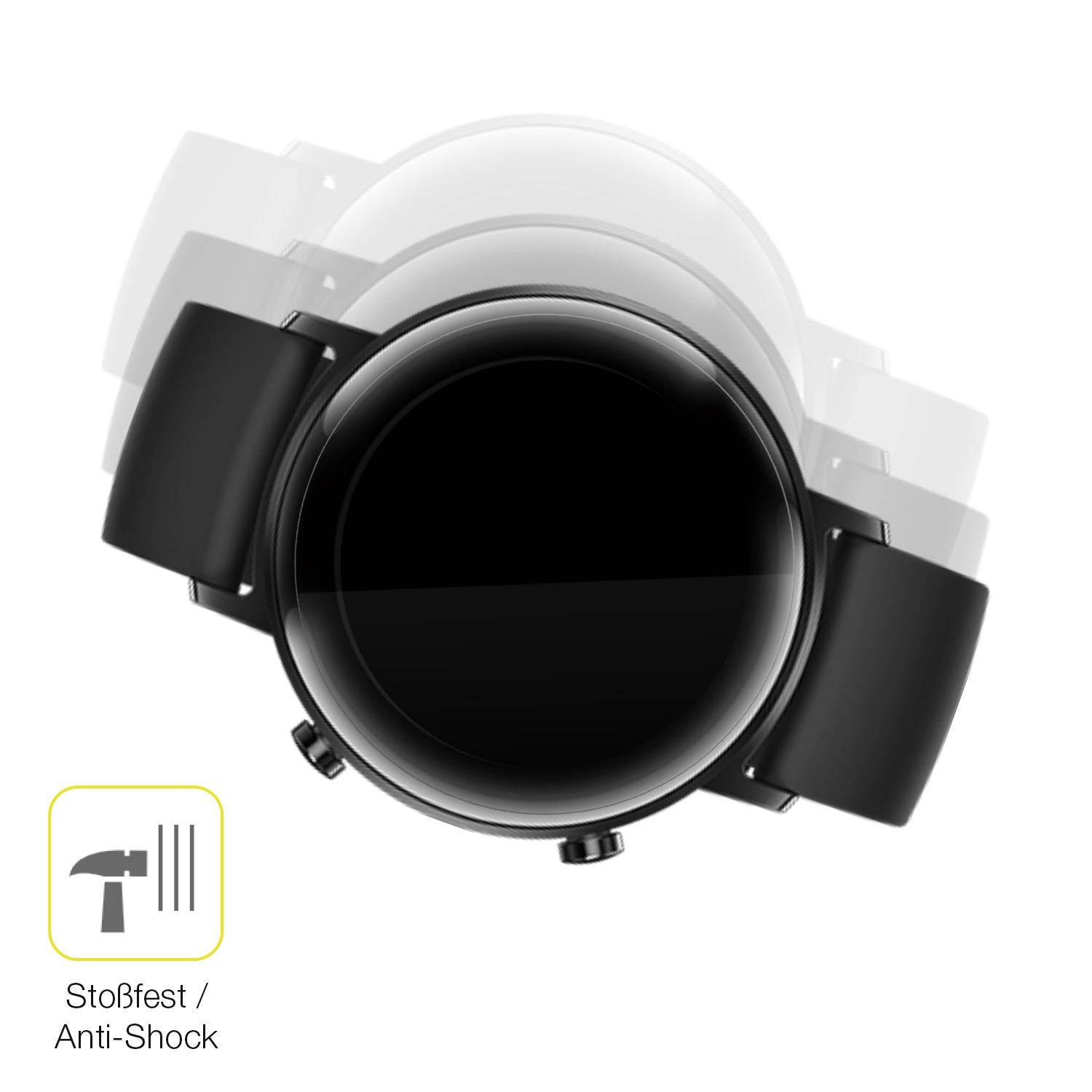 Schutz gegen Kratzer auf dem Huawei Watch GT2 (42mm) Glas durch Schlüssel oder Ähnliches