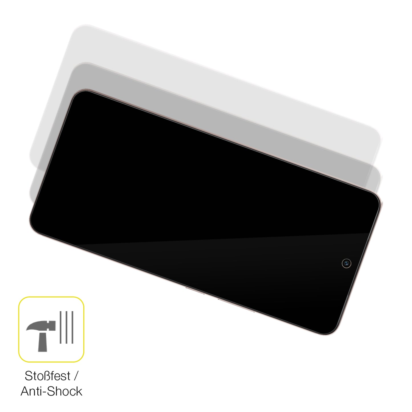 Schutz gegen Kratzer auf dem Jovi V50 Lite 5G Glas durch Schlüssel oder Ähnliches