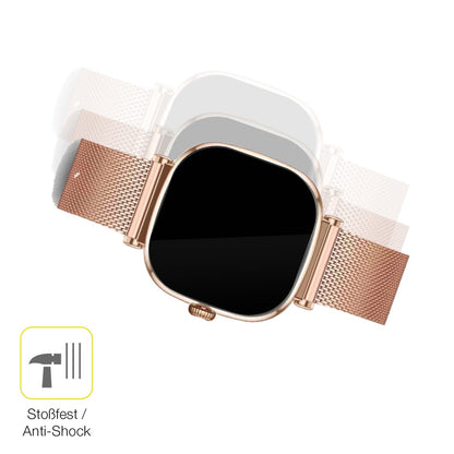 Schutz gegen Kratzer auf dem KSIX Iria Smartwatch 1.7 Zoll Glas durch Schlüssel oder Ähnliches