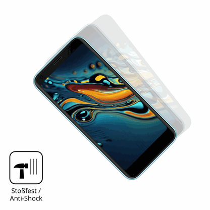 Schutz gegen Kratzer auf dem Logicom Five Pro 32 Glas durch Schl�ssel oder �hnliches