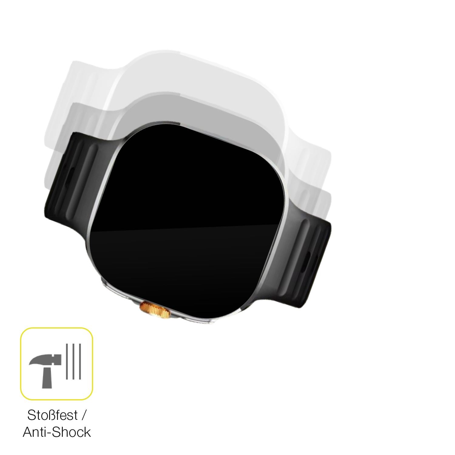 Schutz gegen Kratzer auf dem M99 2.4 Zoll Smartwatch Glas durch Schlüssel oder Ähnliches