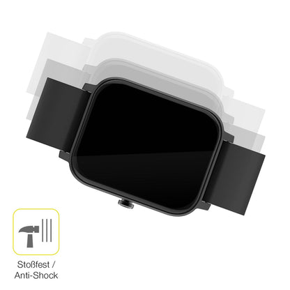 Schutz gegen Kratzer auf dem Matast Smartwatch Glas durch Schlüssel oder Ähnliches