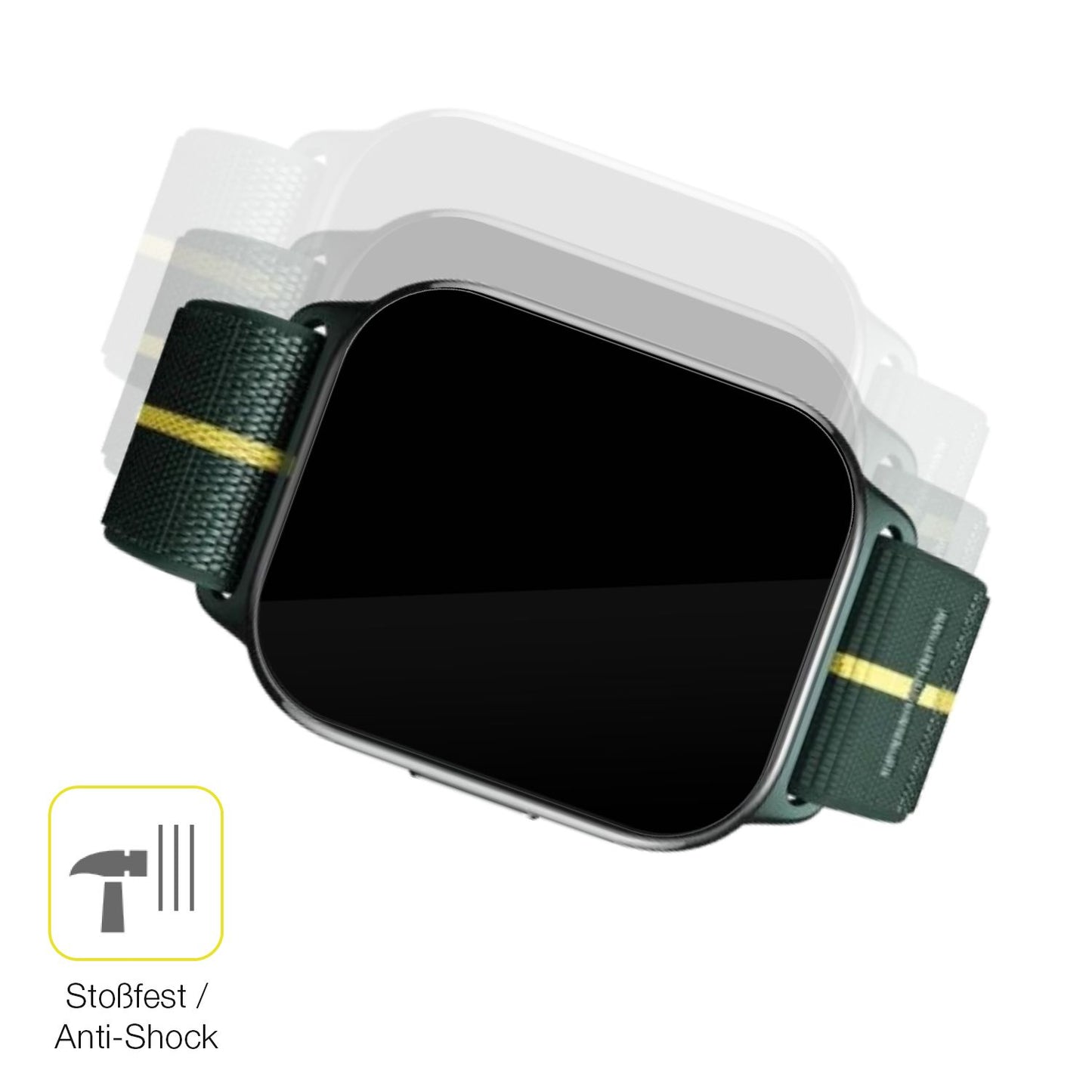 Schutz gegen Kratzer auf dem Motorola Moto Watch Fit 1.9 Zoll Glas durch Schlüssel oder Ähnliches