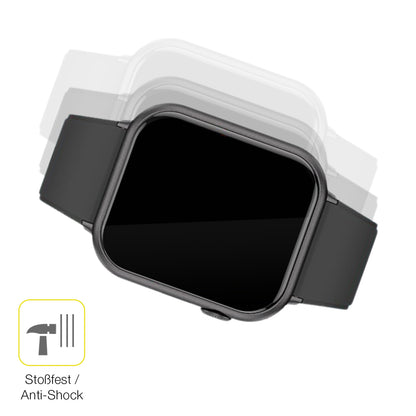 Schutz gegen Kratzer auf dem Mutoy Smartwatch 1.83 Zoll Glas durch Schlüssel oder Ähnliches
