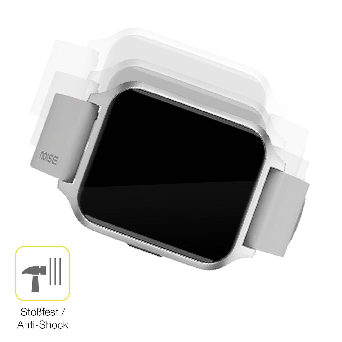 Schutz gegen Kratzer auf dem Noise Colorfit Brio Glas durch Schlüssel oder Ähnliches
