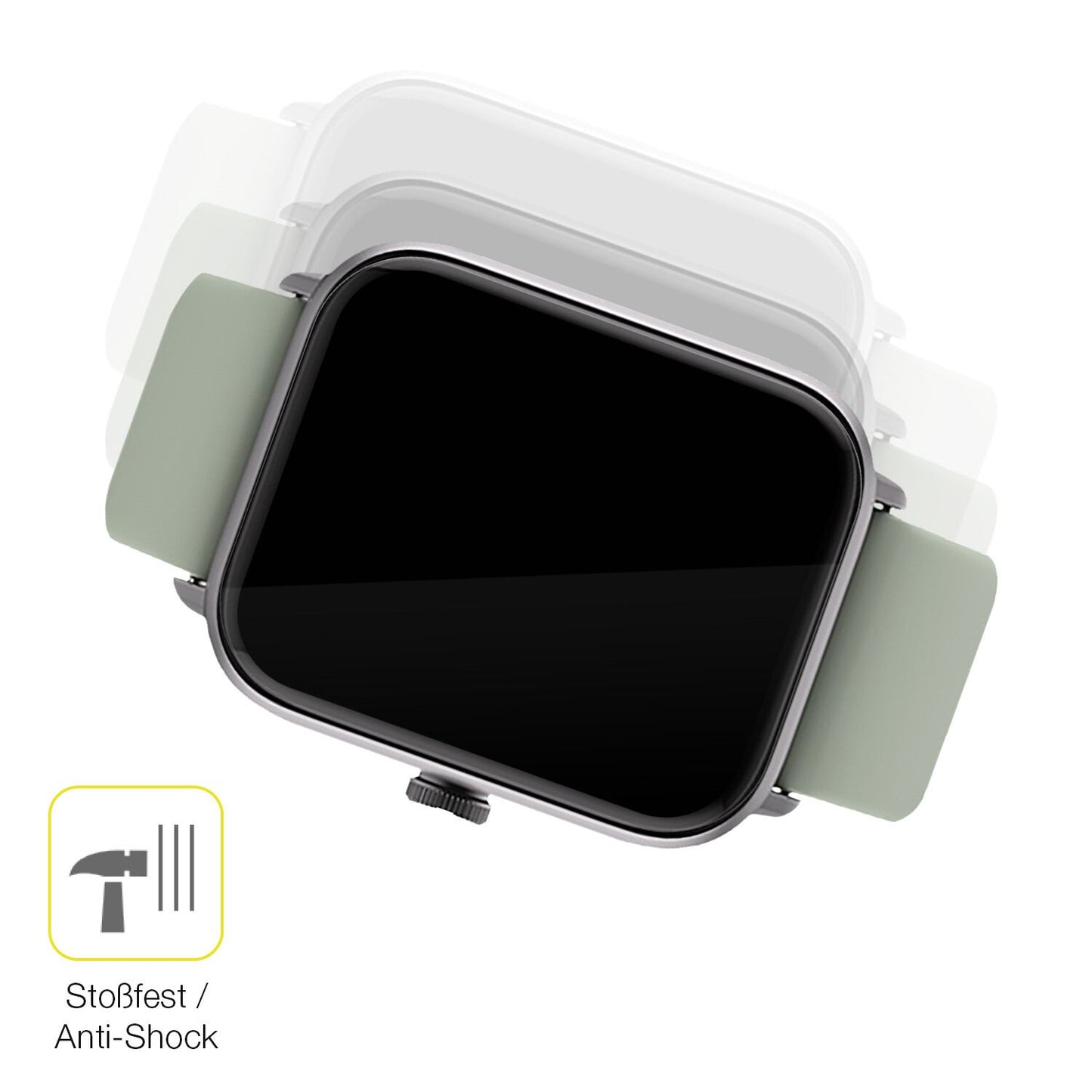 Schutz gegen Kratzer auf dem Noise ColorFit Pro 3 Alpha Glas durch Schlüssel oder Ähnliches