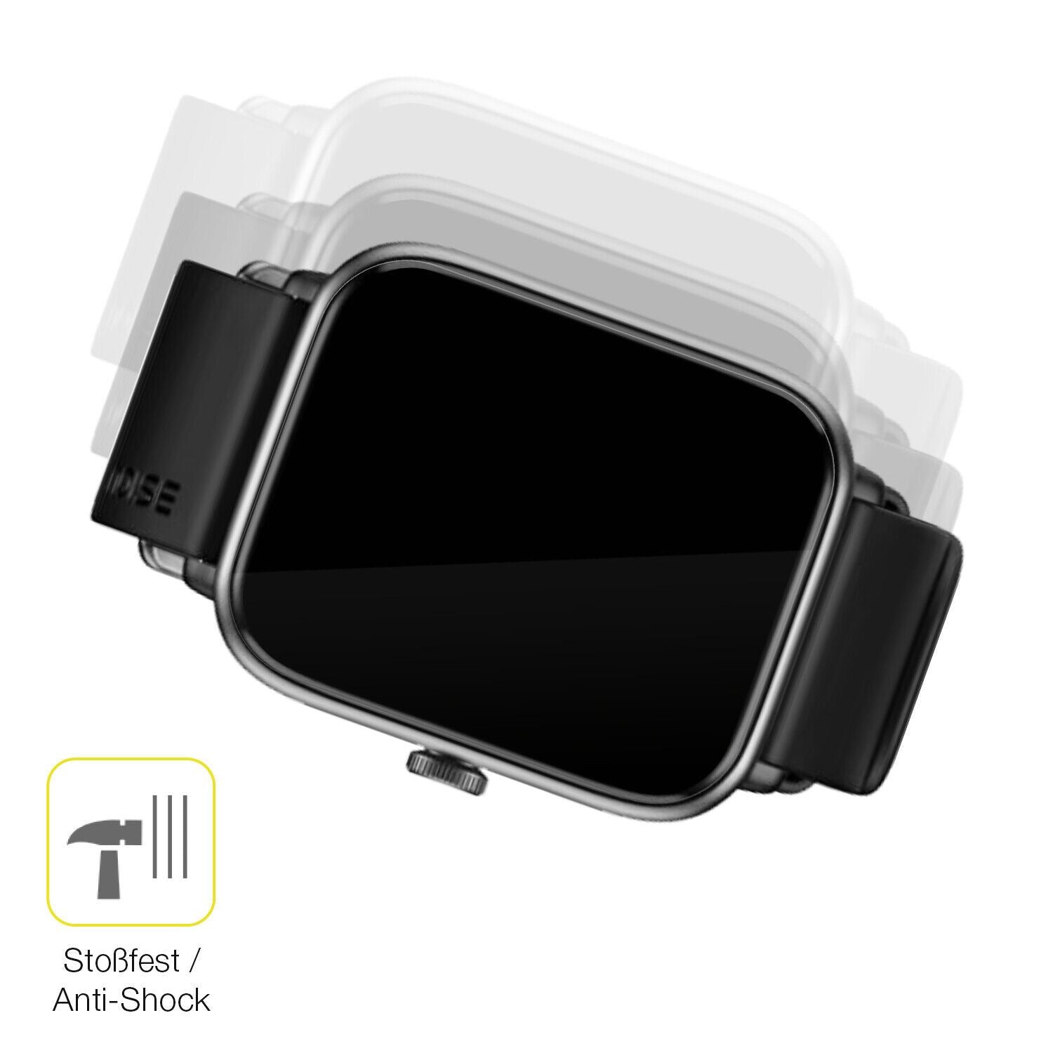 Schutz gegen Kratzer auf dem Noise ColorFit Pro 4 Glas durch Schlüssel oder Ähnliches