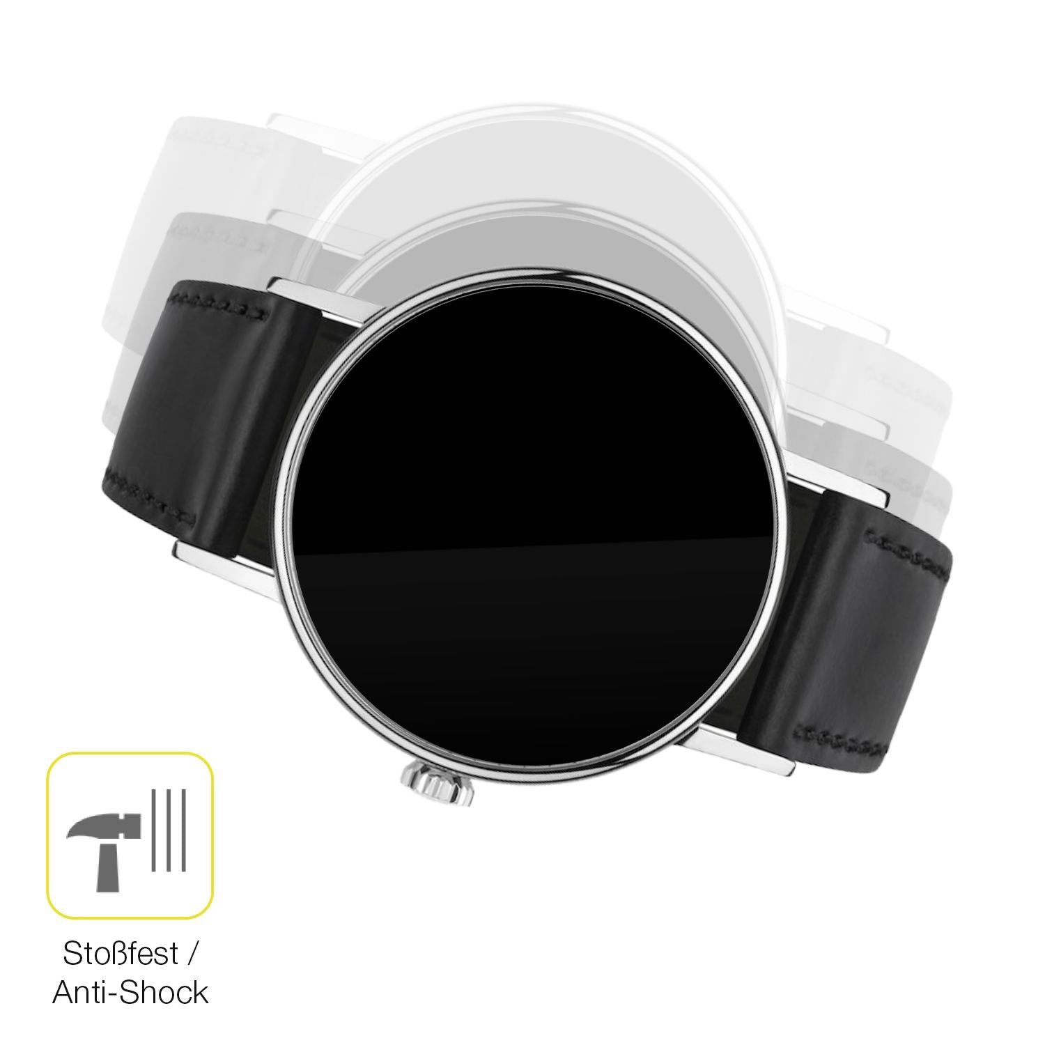 Schutz gegen Kratzer auf dem NOMOS Glashütte Ludwig Glas durch Schlüssel oder Ähnliches