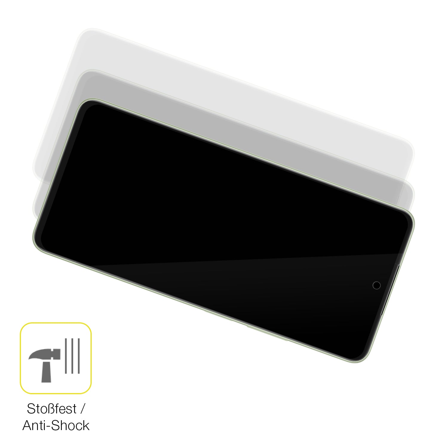 Schutz gegen Kratzer auf dem Oppo A5 CPH2727 Glas durch Schlüssel oder Ähnliches