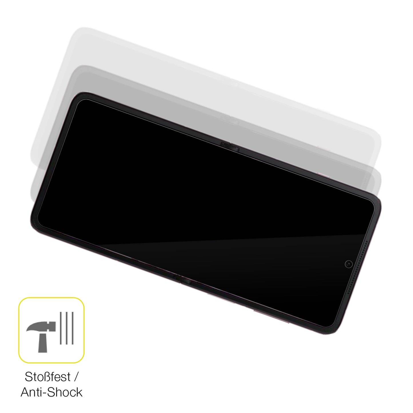 Schutz gegen Kratzer auf dem Oppo Find N3 Flip Innenseite Glas durch Schlüssel oder Ähnliches