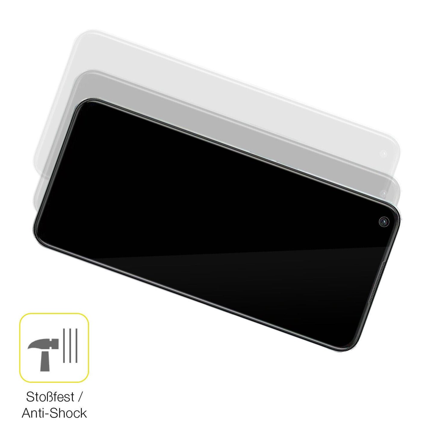 Schutz gegen Kratzer auf dem OPPO K10x Glas durch Schlüssel oder Ähnliches
