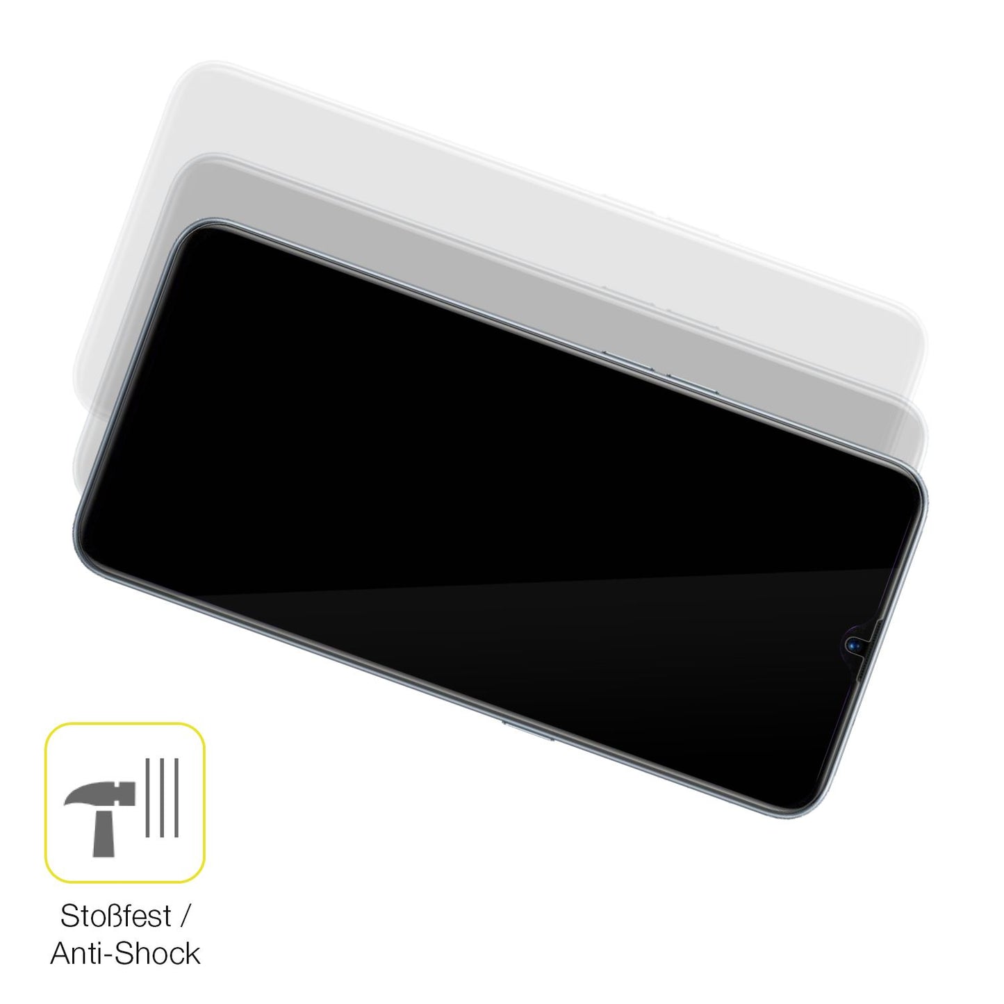 Schutz gegen Kratzer auf dem Oppo Realme XT Glas durch Schlüssel oder Ähnliches